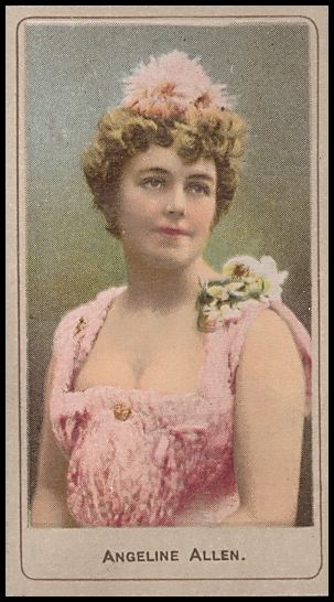 N212 1880s Kinney Bros Actresses Angeline Allen